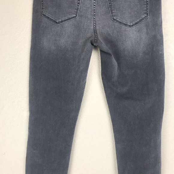 Sam Edelman Jeans "The Kitten" Mid-Rise Skinny Ankle Gray Stretchy Size 30 - Picture 10 of 15